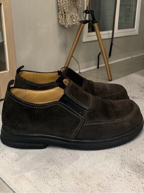 Birkenstock Footprints Pavia Suede Slip-On Loafers | Brown US 5.5